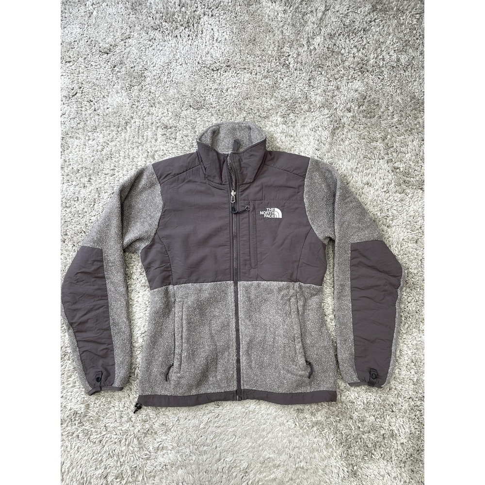 The North Face Jacket Womens XS Gray Polartec Recycled Fleece Full Zip Hybrid